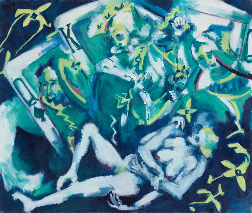 Lovers and Cards,  1991, 42 x 50